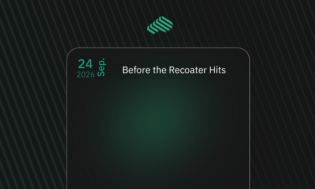 Before the Recoater Hits
